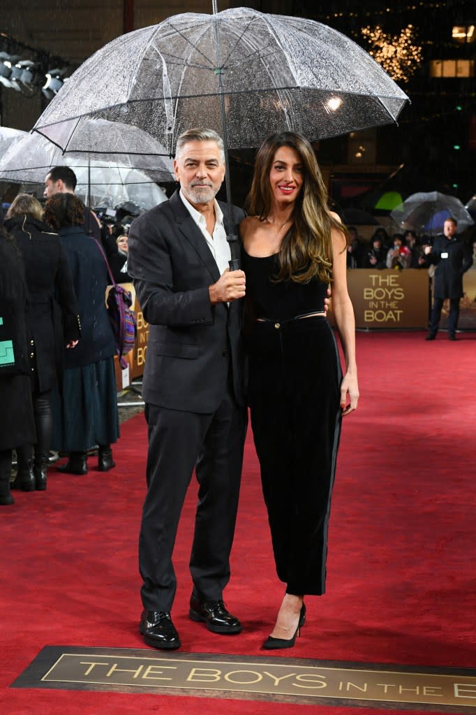 George Clooney and Amal Clooney Are Couple Goals in Moody Ensembles