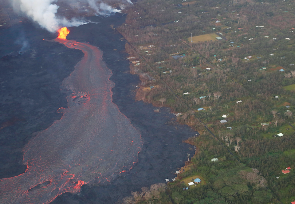 Residents had fled their homes and no injuries were reported (Picture: Reuters)