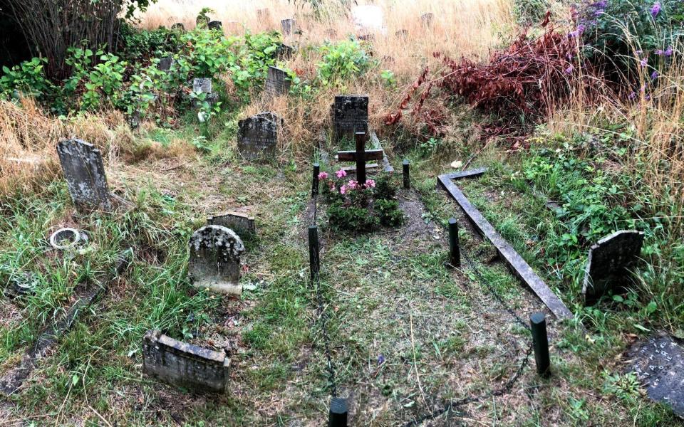 The grave was rediscovered by family members in 2017 - PA