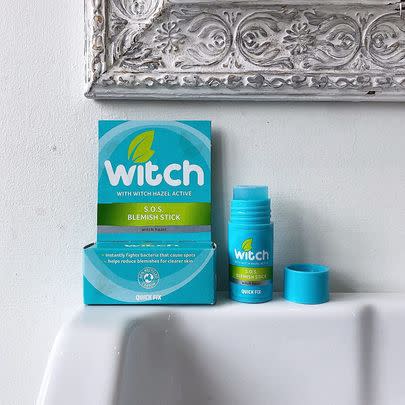 This fast-acting, SOS witch hazel stick helps to nip blemishes in the bud.