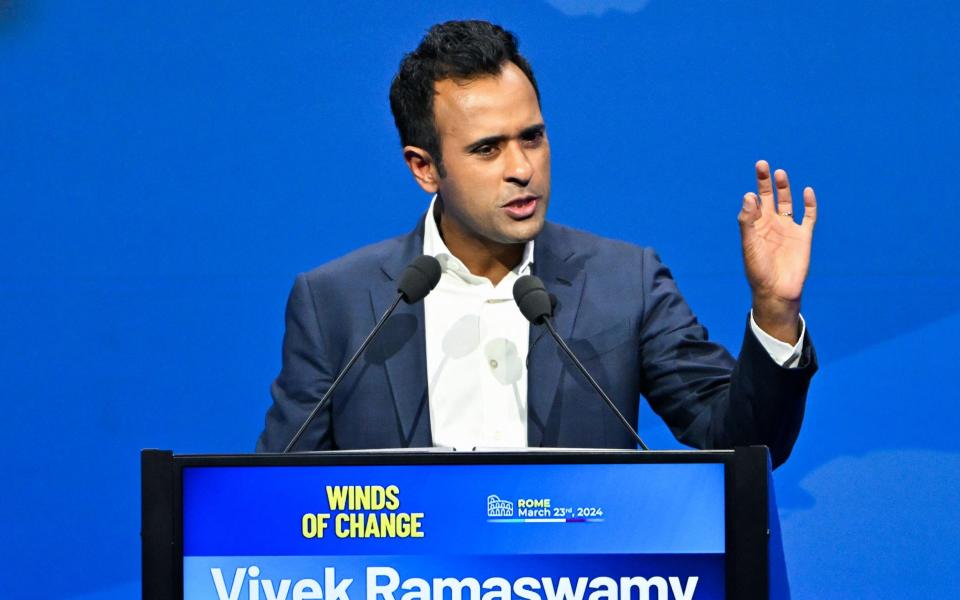 Entrepreneur and former US 2024 Republican presidential candidate Vivek Ramaswamy