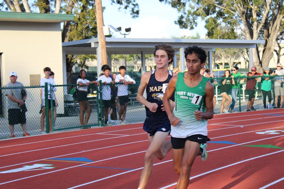 The 64th Fort Myers High Edison Relays were held Friday, March 8, 2024 at Edison Stadium. The meet marked the debut of the newly installed track around Sirianni Field,