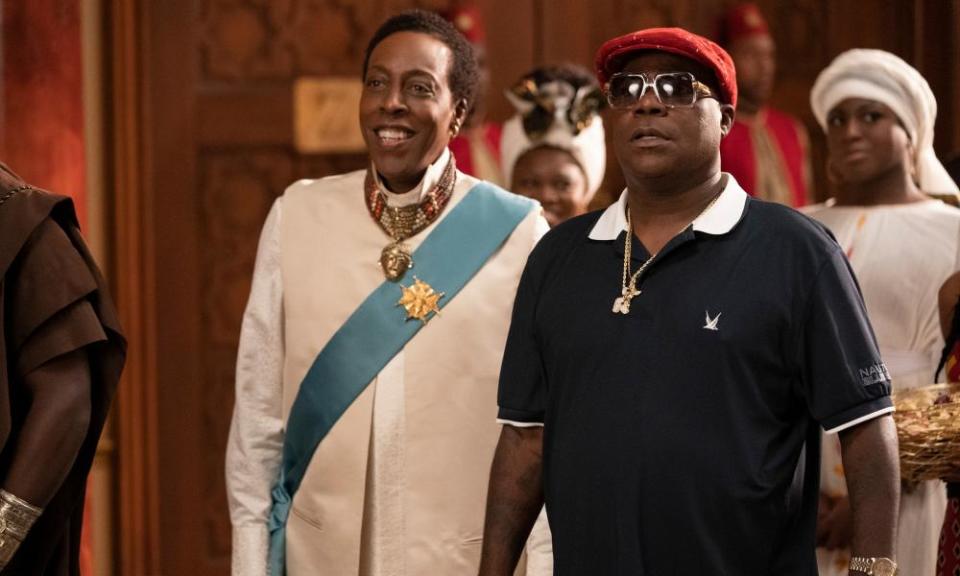 Arsenio Hall and Tracy Morgan in Coming 2 America.