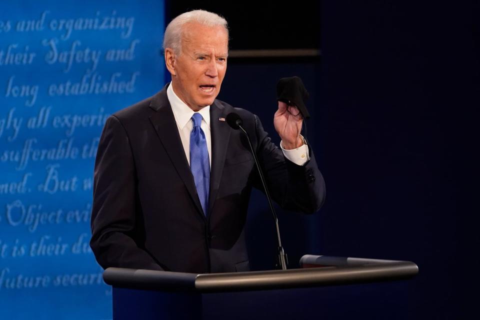 Joe Biden lors du débat du 22 octobre - POOL / GETTY IMAGES NORTH AMERICA / Getty Images via AFP