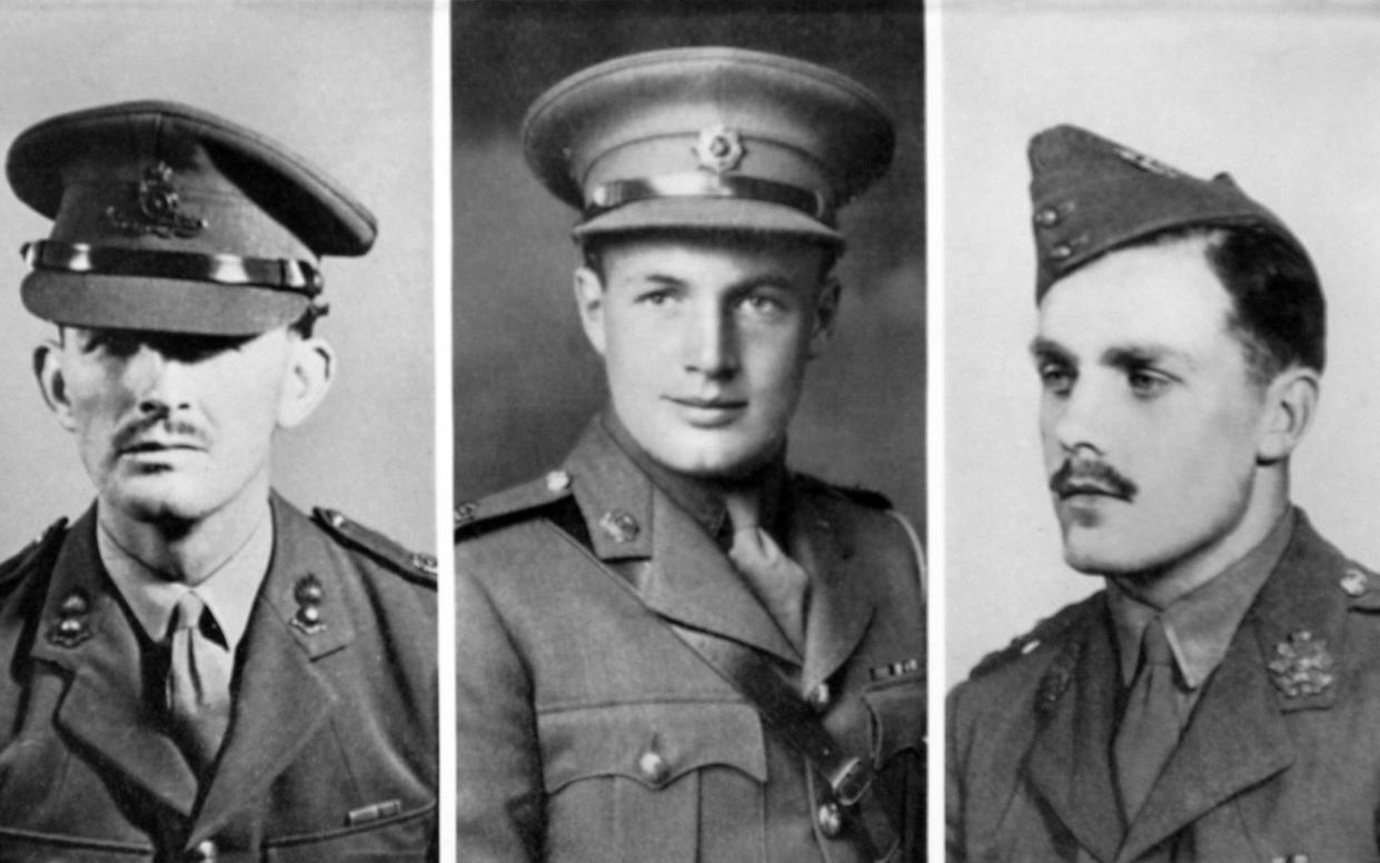 SOE operatives Major Gustavus March-Phillipps, Major John Geoffrey Appleyard and Captain Graham Hayes