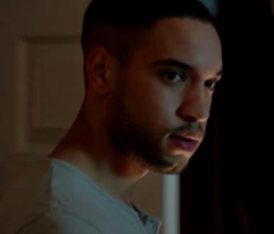 Royce Pierreson as Reece in a trailer for "Murdered by My Boyfriend"