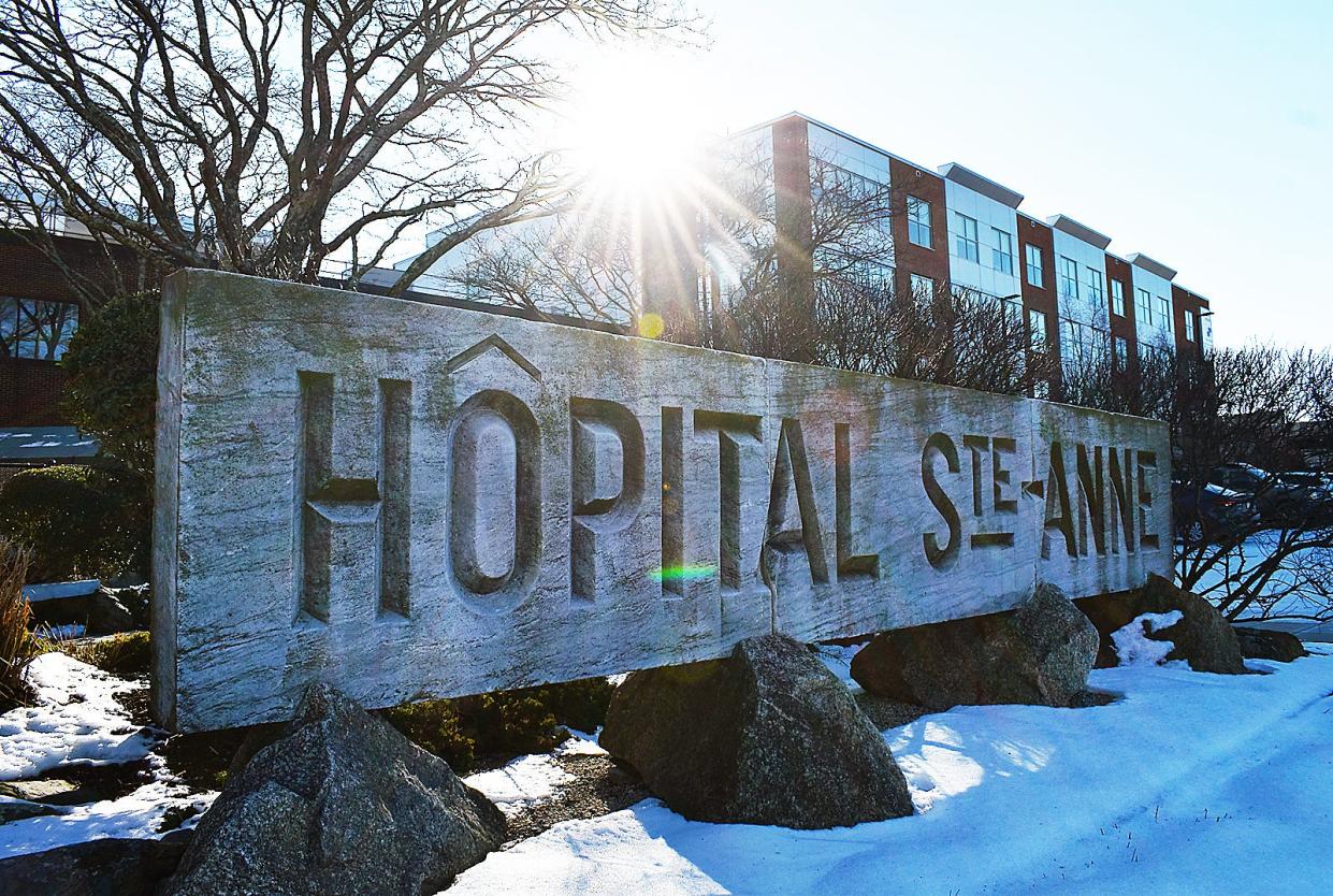 Saint Anne's Hospital in Fall River is seen on Monday, Jan. 22, 2024.