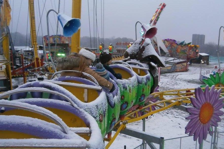 The Winterfest closed down this week. (Bizarro's Theme Park Photography)