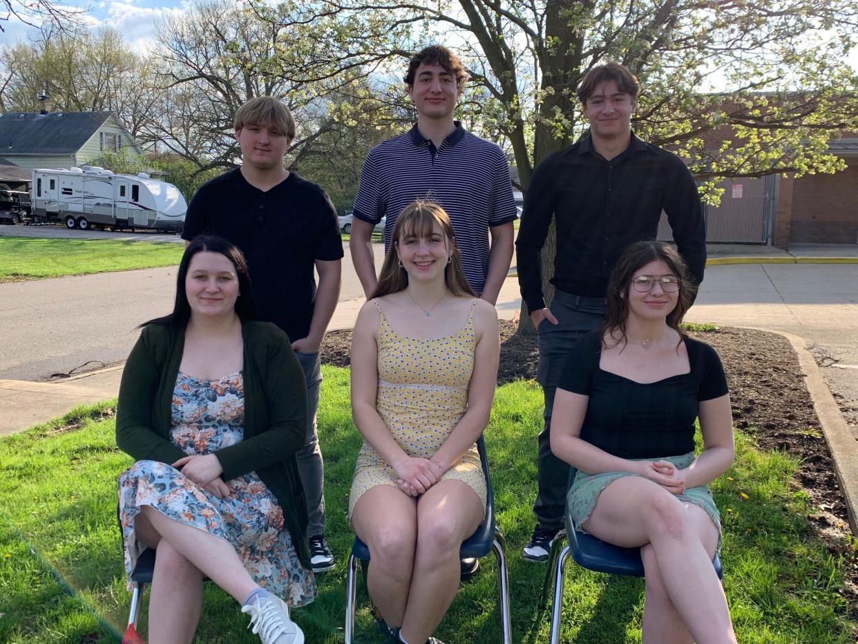 Sebring McKinley High School’s 2024 Prom Court includes, front row from left, Emma Seevers, Blake Thomas and Sidney Wilson; and, back row from left, Darion Baddeley, Johnny Billingsley and Wyatt Sheen.