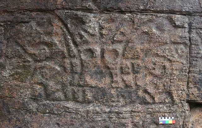 Newly discovered petroglyphs on the bank of the Caroni River. (Pérez-Gómez & Swidorowicz, <a href="https://rockartresearch.com/index.php/rock/article/view/270" rel="nofollow noopener" target="_blank" data-ylk="slk:Rock Art Research;elm:context_link;itc:0;sec:content-canvas" class="link "><em>Rock Art Research</em></a>, 2023)