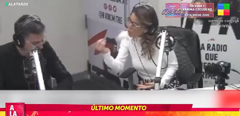 El tenso cruce entre los periodistas en vivo de Lanata sin Filtro (Captura: América TV)