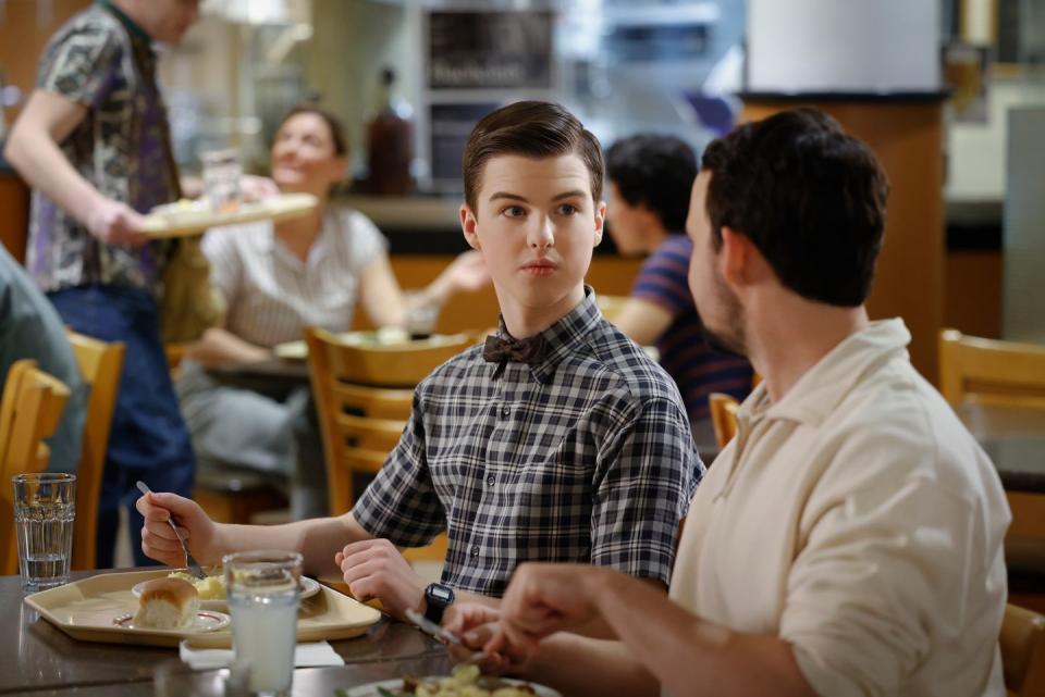 zoe perry, iain armitage, young sheldon, season 7