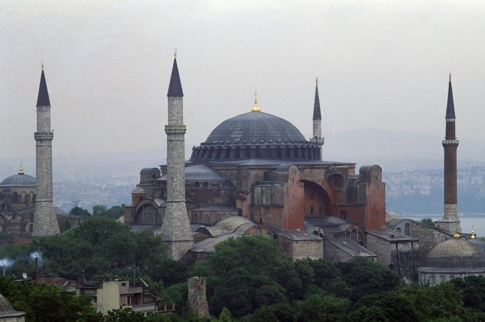 TURKEY - MAY 12: View of the Hagia Sophia (Ayasofya), Istanbul, Turkey, 6th century. (Photo by DeAgostini/Getty Images)