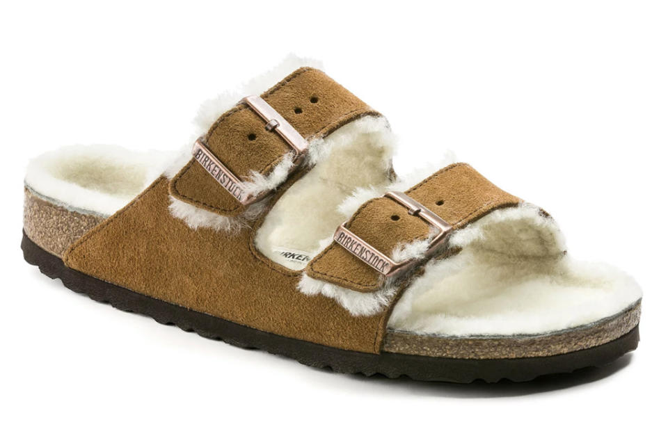 Birkenstock Arizona Shearling sandals, birkenstock