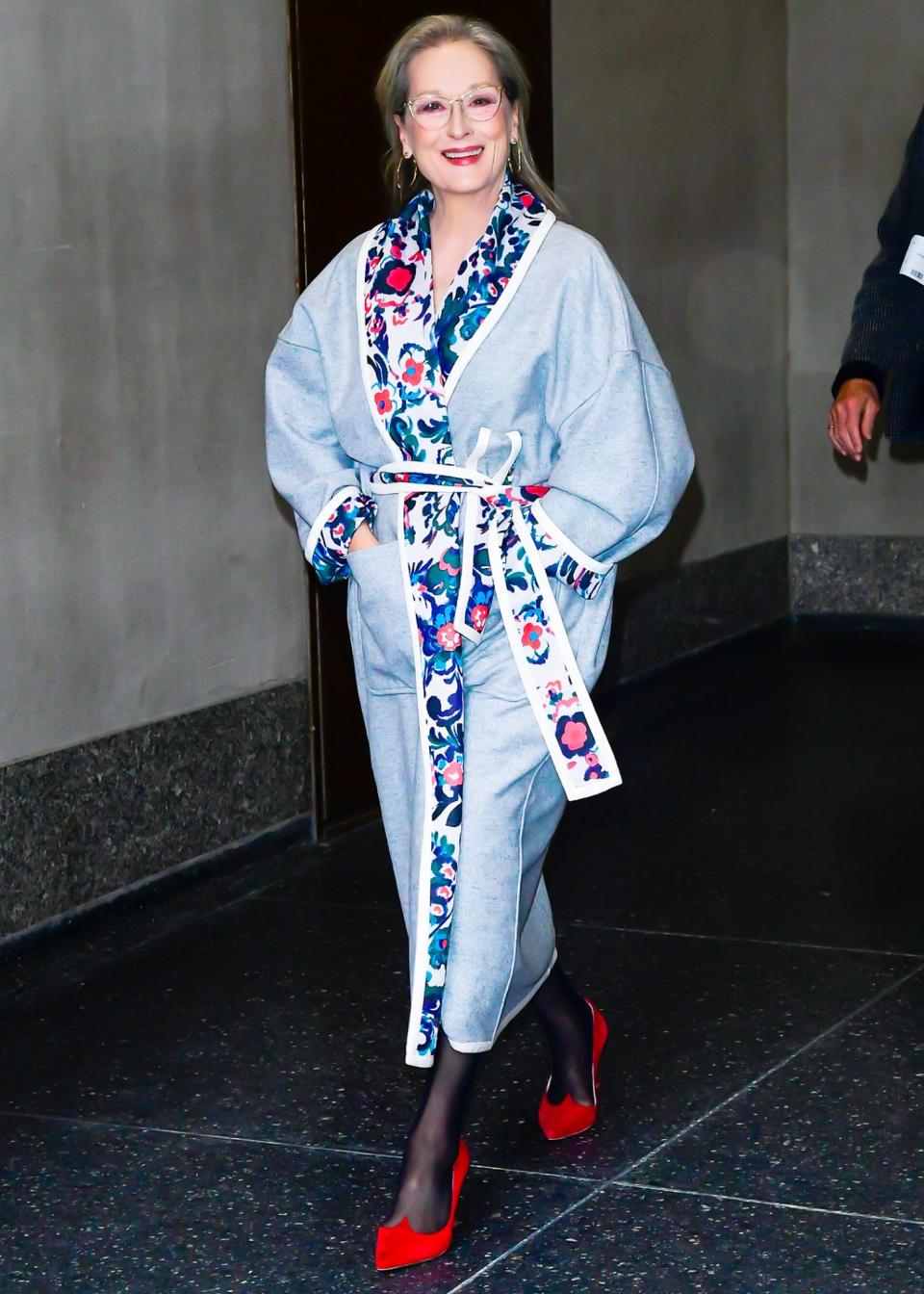 <p>Meryl Streep shows off her street style game on Dec. 7 during a visit to the <em>Today</em> studios in N.Y.C.</p>