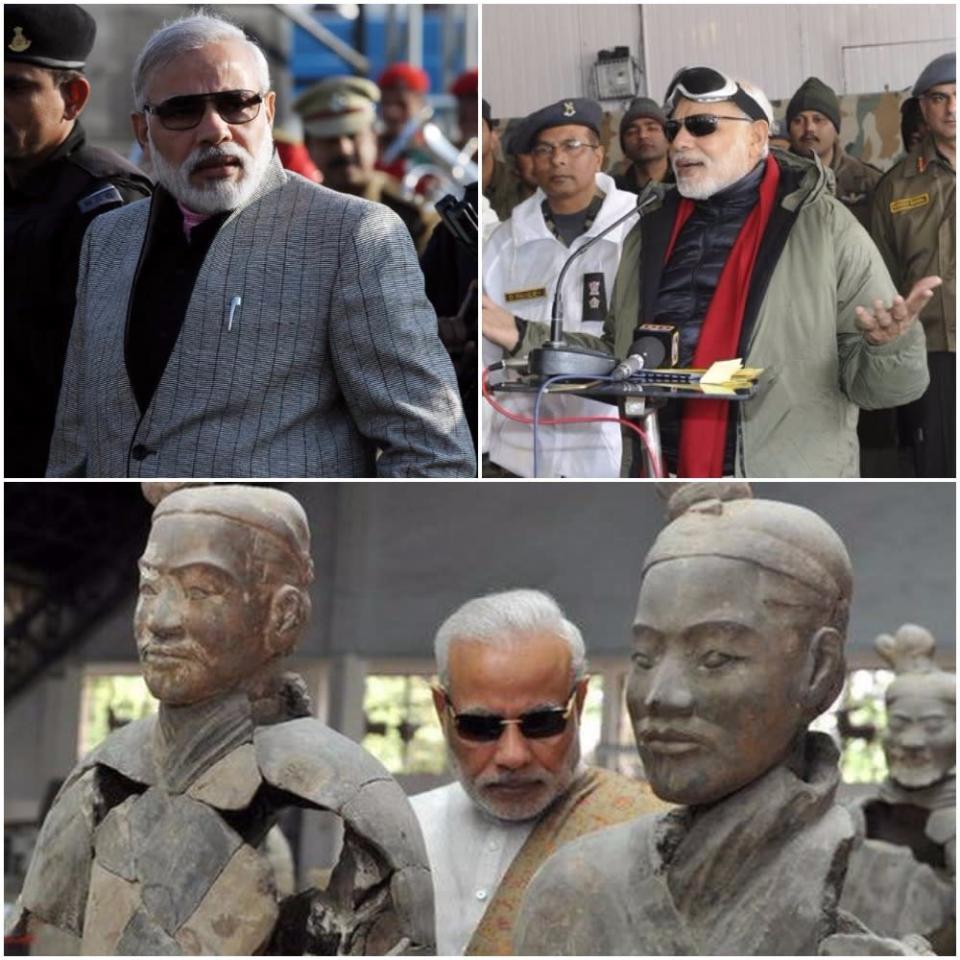 Accessorising it like Modi: Modi might gun for ‘Make in India’ but his choice of brands is quite international. His sunglasses are from Bvlgari, his watches from the Swiss luxury watch company, Movado, and he carries a Mont Blanc pen.