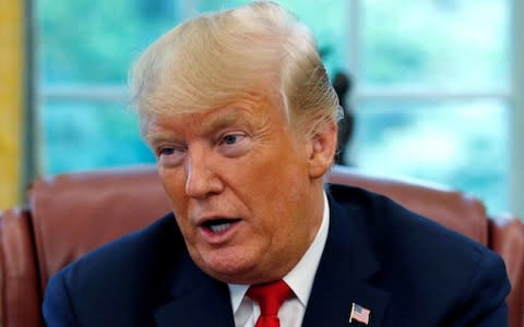 The president expressed fears that investigators could compare his statements with that of others who have testified in the probe - Credit:  LEAH MILLIS/ REUTERS