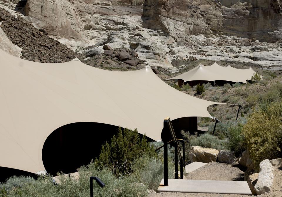 The tented retreat of Camp Sarika by Amangiri in southern Utah is pictured on Wednesday, May 17, 2023. | Laura Seitz, Deseret News