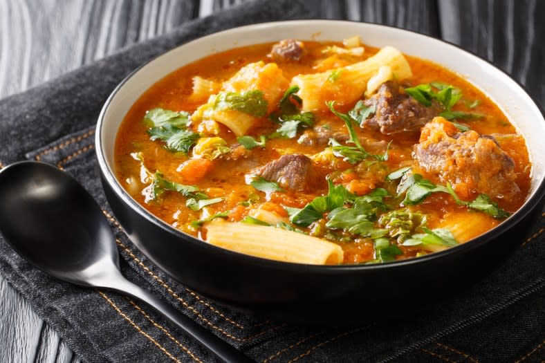 Soup joumou is a staple of Haitians’ New Year’s celebrations. (Adobe Stock)