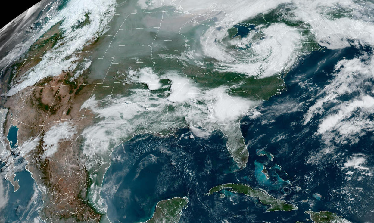 Weather over the continental United States on June 14, 2023.  (NOAA)