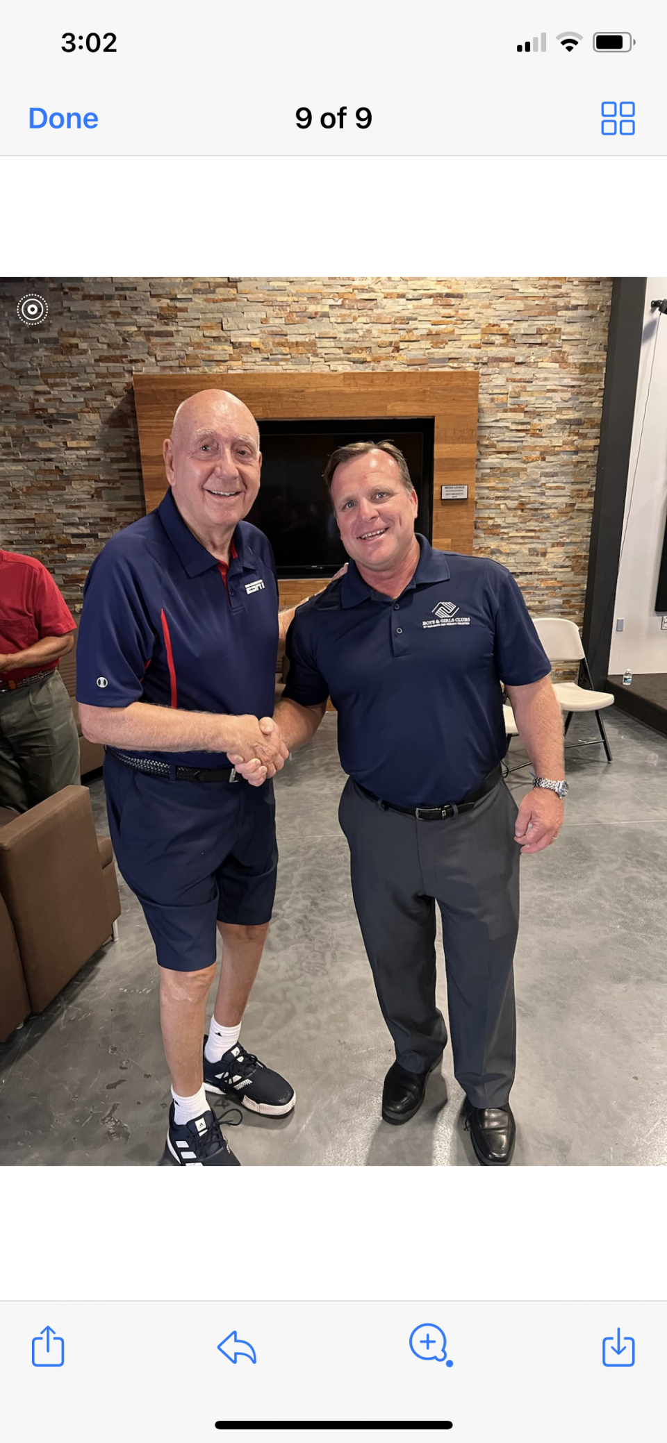 Dick Vitale and Bill Sadlo, president/CEO of the Boys & Girls Clubs of Sarasota and DeSoto Counties.