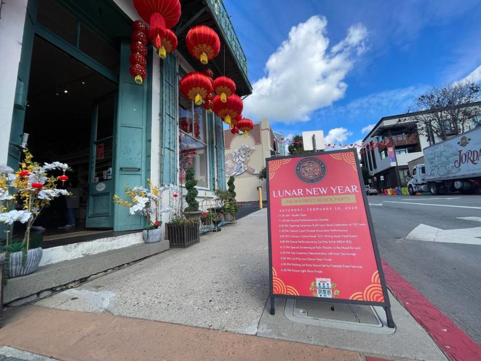 The city of San Luis Obispo and Karson Butler Events partnered to host a free Lunar New Year block party downtown, including a drone light show. The event will honor the 150th anniversary of the Ah Louis Store. 