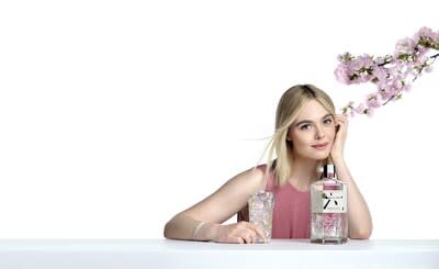 Elle Fanning in Roku Gin's 'Come Alive with the Seasons' campaign (PRNewsFoto/Suntory Global Spirits)