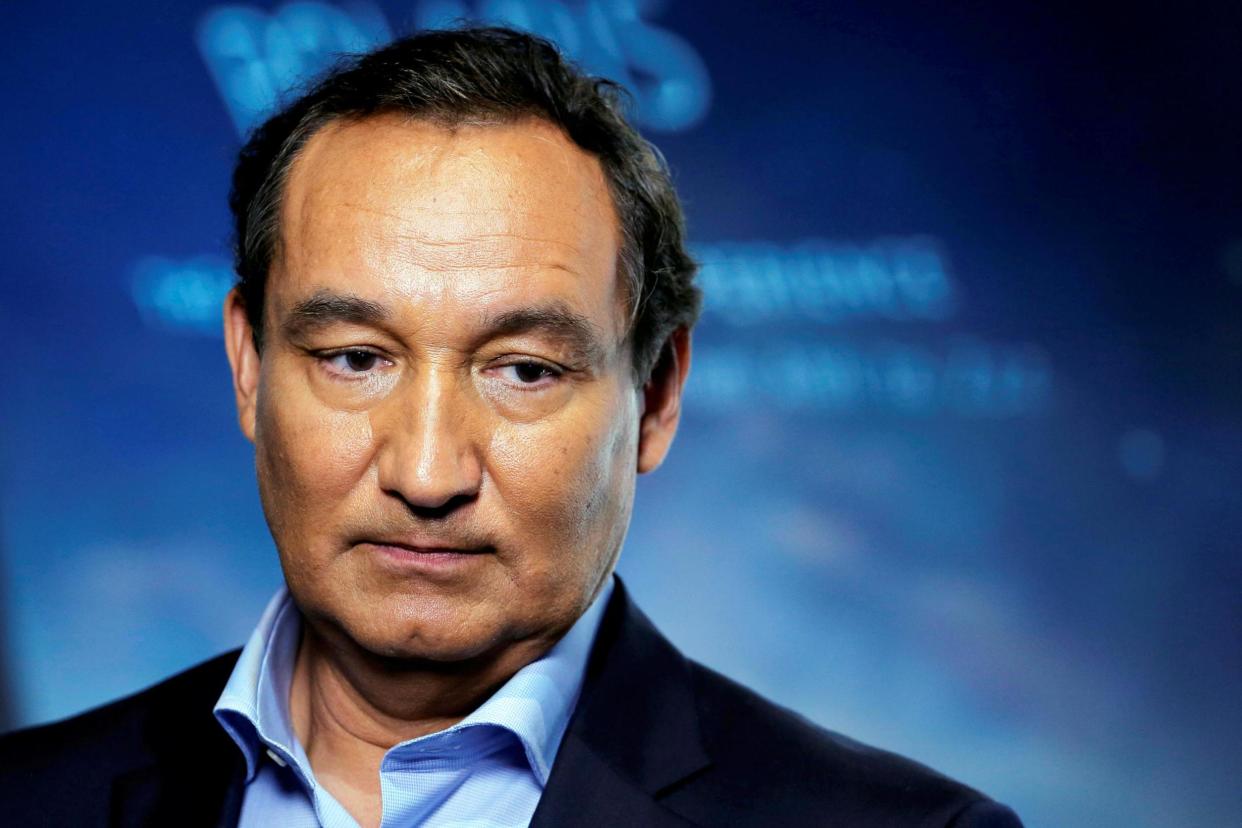 Misfiring apology: United Airlines chief executive officer Oscar Munoz: REUTERS