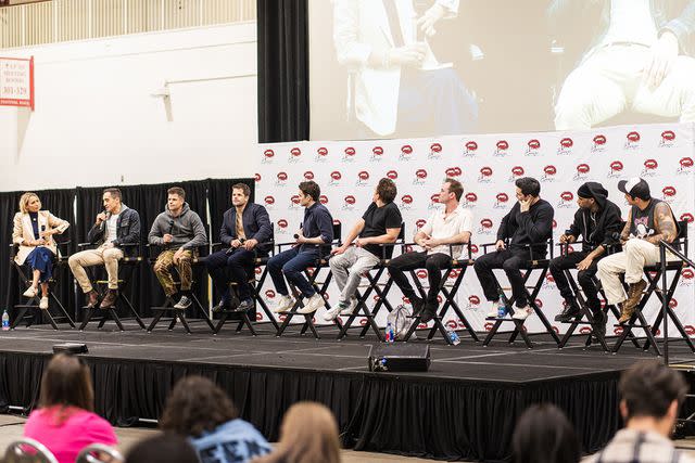 <p>Adrianna Sutton Photography</p> (L-R) Arielle Kebbel with the 'Teen Wolf' at Epic Cons in Chicago on March 23, 2024.