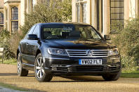 <p><strong>Volkswagen</strong> is the German word for "people's car", a term which seemed ironic when VW produced the Phaeton. Although its design was very restrained, the Phaeton was a notably effective <strong>luxury car</strong>. Its problem was that people who can afford luxury cars don't necessarily want them to have a Volkswagen badge, and in any case the company owned Audi to better address that market.</p><p>The Phaeton had a long production life, from 2002 to 2016, but sales were always disappointing. Ironically, the <strong>Bentley Continental GT</strong>, which was based on the same platform, had the option (as the Phaeton did) of a <strong>6.0-litre W12</strong> engine and cost far more, was considerably more successful.</p>