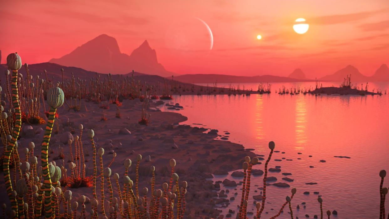  Early life may have made an inhospitable Earth more habitable -- and it could be happening on alien planets too, new research proposes. 