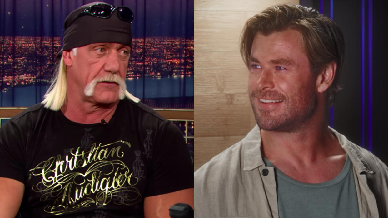  Hulk Hogan and Chris Hemsworth. 