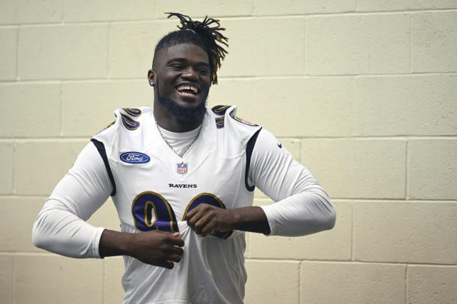 Ravens HC John Harbaugh discusses progress of OLB David Ojabo