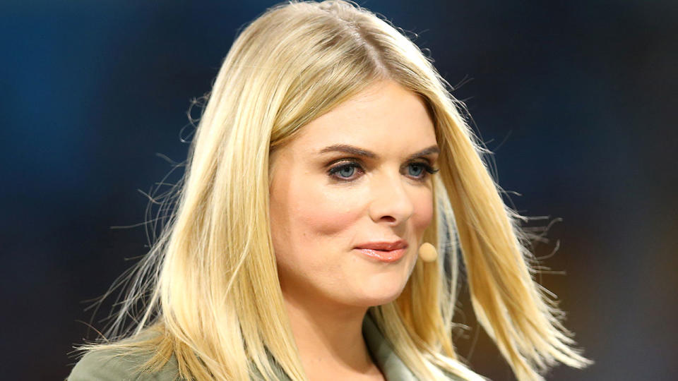 Pictured here, Channel Nine rugby league presenter Erin Molan.