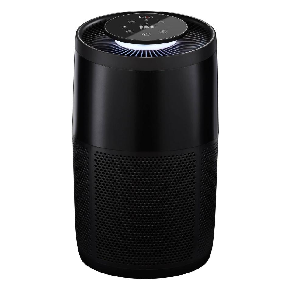 <p>The <span> Instant Air Purifier With HEPA-13 Filter</span> ($110, originally $140) is a sleek and functional option for rooms that are 100 to 300 square feet. It has a three-in-one filtration system that includes a HEPA filter, activated carbon, and an antimicrobial coating. It has a sensor that monitors air quality 24/7 and adjusts accordingly (it has a quiet mode for nighttime). </p>