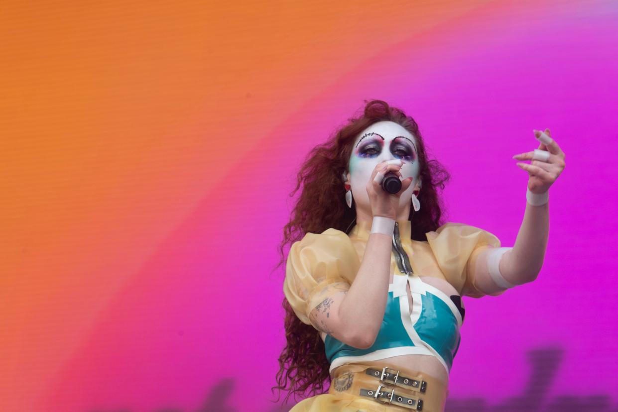 Chappell Roan performs at Bonnaroo in Manchester, Tenn., Sunday, June 16, 2024.