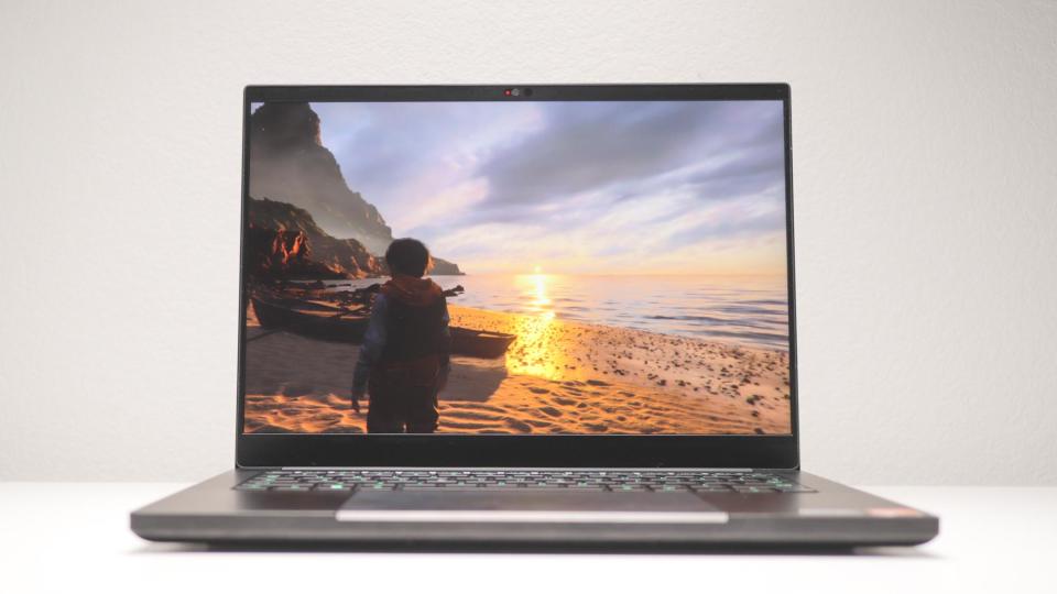 Razer Blade 14 (2023) sitting on desk