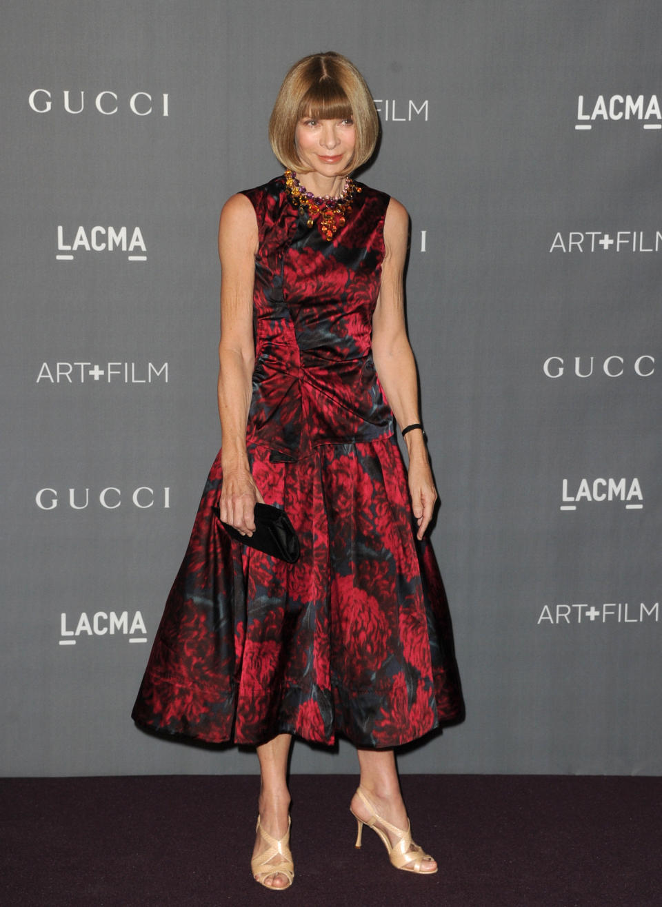 LOS ANGELES, CA - OCTOBER 27:  Vogue editor-in-chief Anna Wintour arrives at LACMA 2012 Art + Film Gala at LACMA on October 27, 2012 in Los Angeles, California.  (Photo by Kevin Winter/Getty Images)