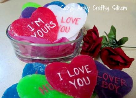 Conversation Heart Soaps