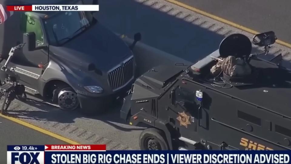 Authorities In Houston Used All The Toys In This Semi-Truck Standoff
