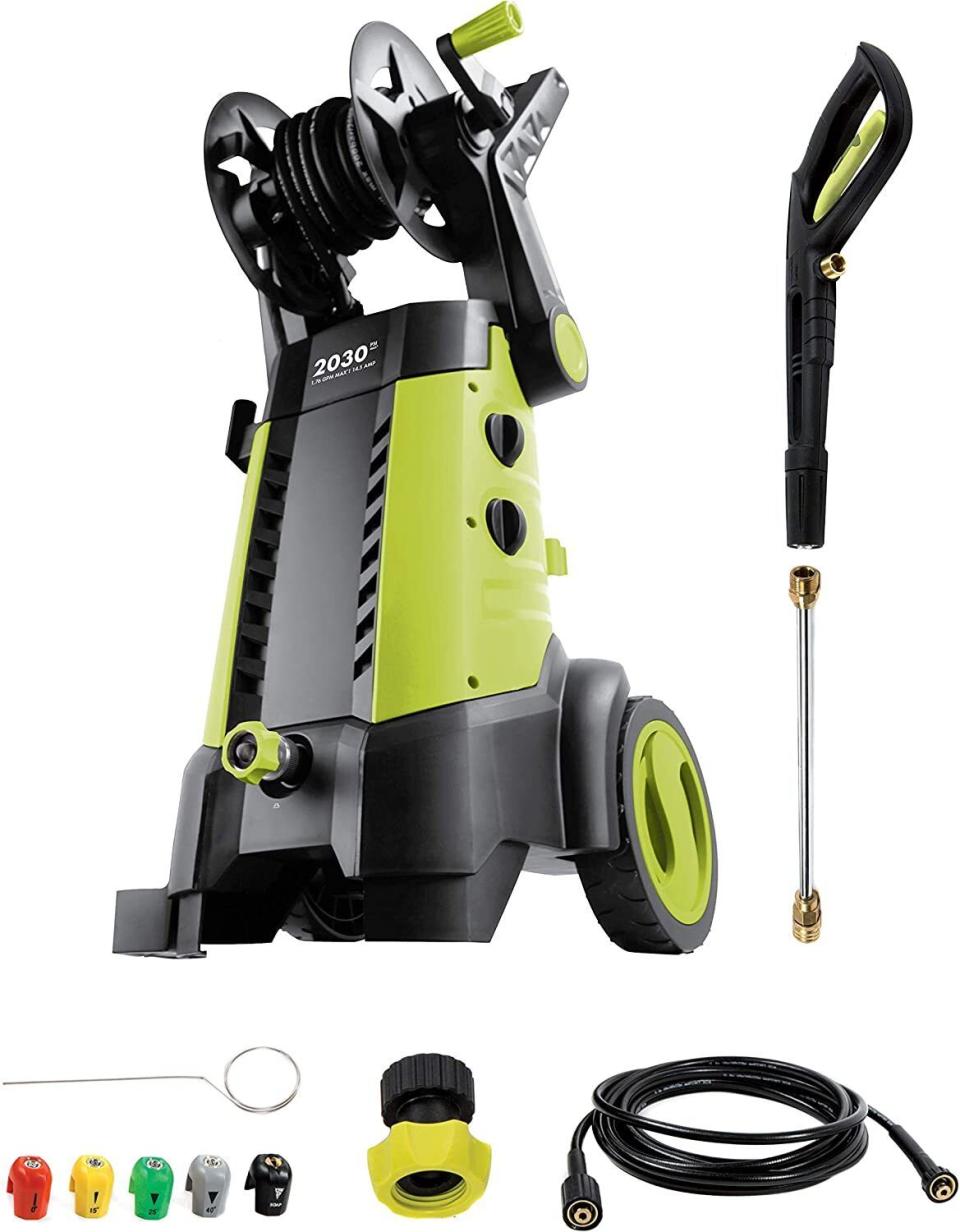 This affordable pressure washer’s 14.5-amp/1800-watt motor will deliver 1.76 GPM (gallons per minute) of cleaning power, and it has a large capacity 1.2-liter cleaning tank. The machine’s pump will also automatically shut off when the trigger is not engaged to save energy. It’s on sale on Cyber Monday for a limited time.$158.90 at Amazon (originally $229.99)