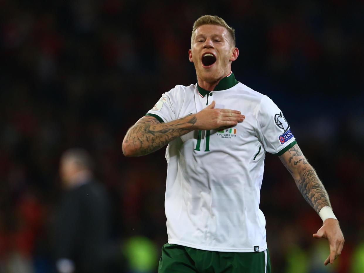 James McClean’s goal against Wales earned Ireland their place in the play-offs