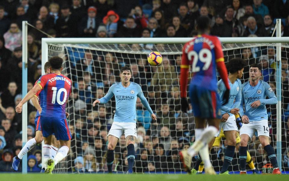 Andros Townsend scored a peach of a volley for Palace in their win at the Etihad in 2018