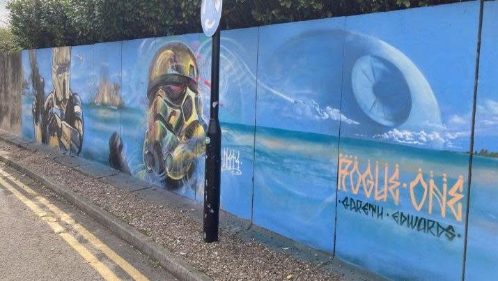 The Rogue One mural