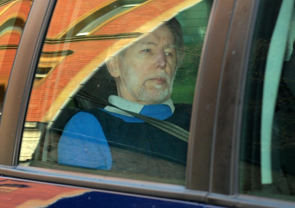 Michel Fourniret arrived at the Charleville-Mezieres courthouse on the second day of his trial. (Photo by Pool CRUSIAUX/DEMANGE/MARCHI/Gamma-Rapho via Getty Images)