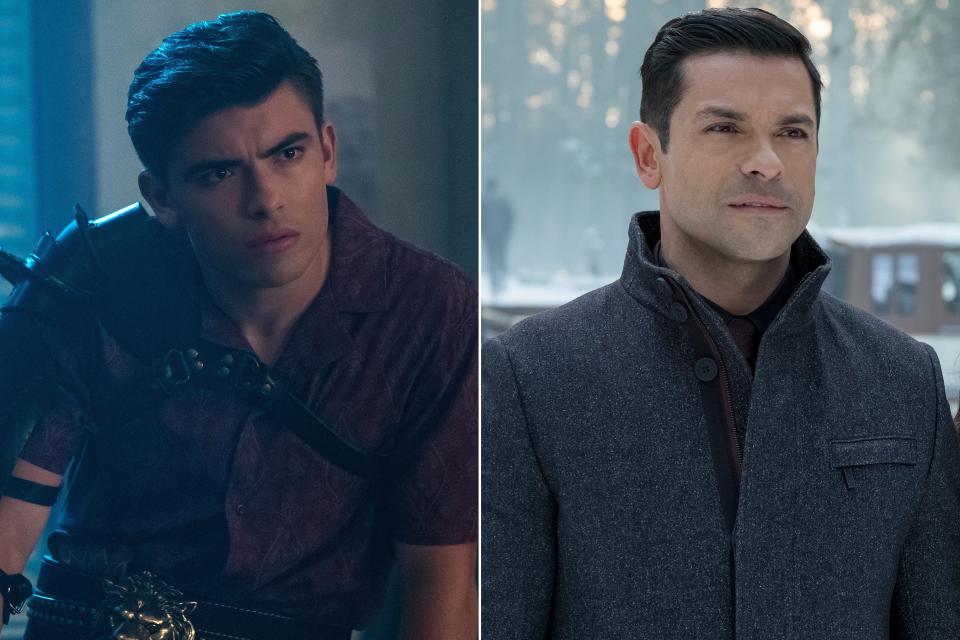 Did Mark Consuelos rent a time machine to play a younger version of himself? Seems totally plausible, but no! His son, Michael Consuelos, stepped in to play the younger version of his <em>Riverdale </em>character, Hiram Lodge. 