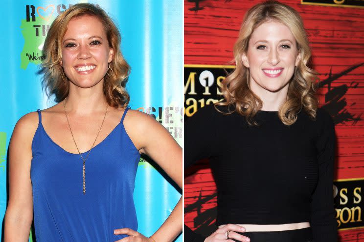 Sisters... Patti Murin and Caissie Levy have landed the roles of Anna and Elsa in the Broadway adaptation of Frozen - Credit: Time