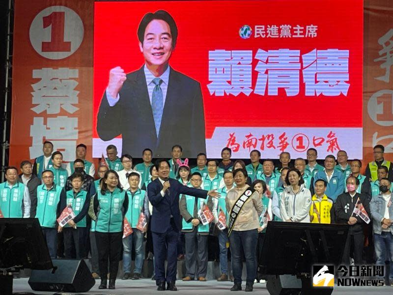 ▲賴清德出席蔡培慧選前之夜，感性發表演說。（圖／記者黃宣尹攝，2023.03.03）