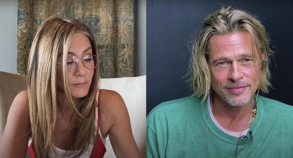 jennifer aniston brad pitt fast times table read