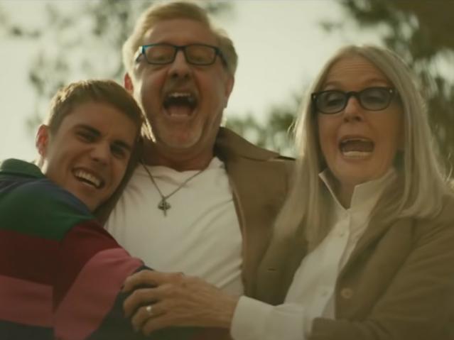 Diane Keaton Stars in Justin Bieber's New Music Video, Wearing Her Own  Clothes